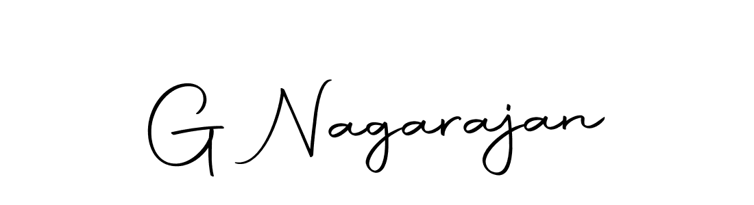 Create a beautiful signature design for name G Nagarajan. With this signature (Autography-DOLnW) fonts, you can make a handwritten signature for free. G Nagarajan signature style 10 images and pictures png