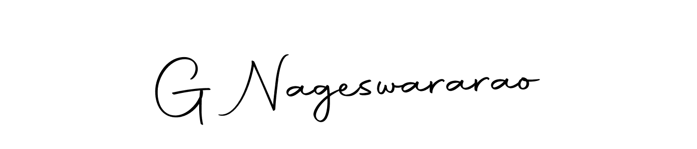 Create a beautiful signature design for name G Nageswararao. With this signature (Autography-DOLnW) fonts, you can make a handwritten signature for free. G Nageswararao signature style 10 images and pictures png