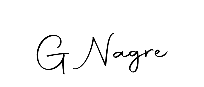 Use a signature maker to create a handwritten signature online. With this signature software, you can design (Autography-DOLnW) your own signature for name G Nagre. G Nagre signature style 10 images and pictures png