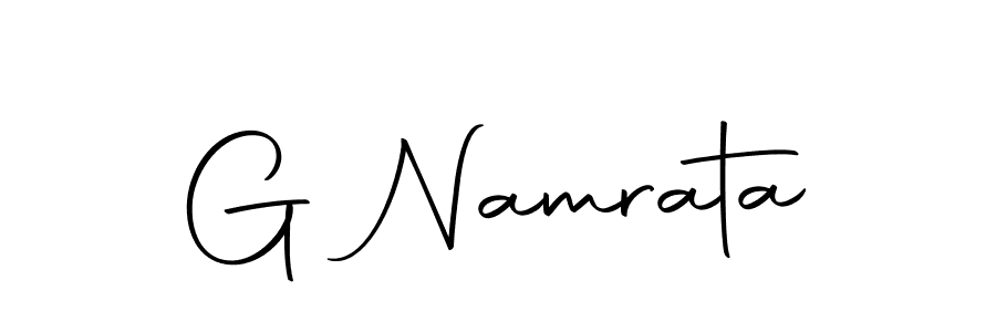 How to make G Namrata signature? Autography-DOLnW is a professional autograph style. Create handwritten signature for G Namrata name. G Namrata signature style 10 images and pictures png