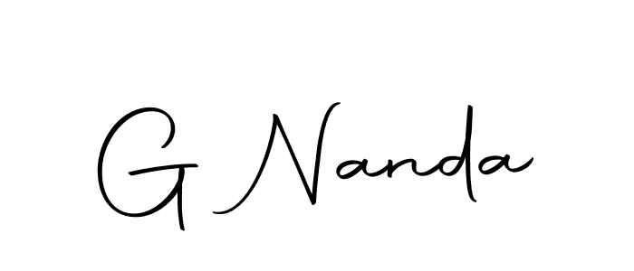 How to make G Nanda signature? Autography-DOLnW is a professional autograph style. Create handwritten signature for G Nanda name. G Nanda signature style 10 images and pictures png