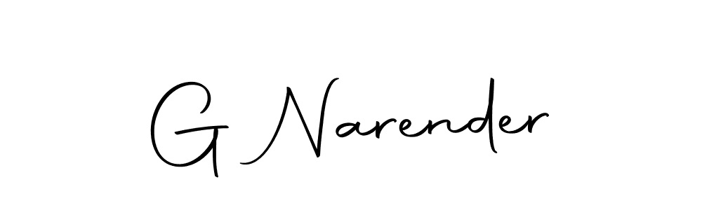 You should practise on your own different ways (Autography-DOLnW) to write your name (G Narender) in signature. don't let someone else do it for you. G Narender signature style 10 images and pictures png