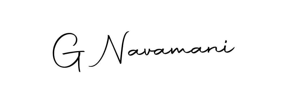 Create a beautiful signature design for name G Navamani. With this signature (Autography-DOLnW) fonts, you can make a handwritten signature for free. G Navamani signature style 10 images and pictures png