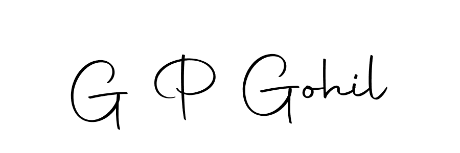 Make a beautiful signature design for name G P Gohil. Use this online signature maker to create a handwritten signature for free. G P Gohil signature style 10 images and pictures png