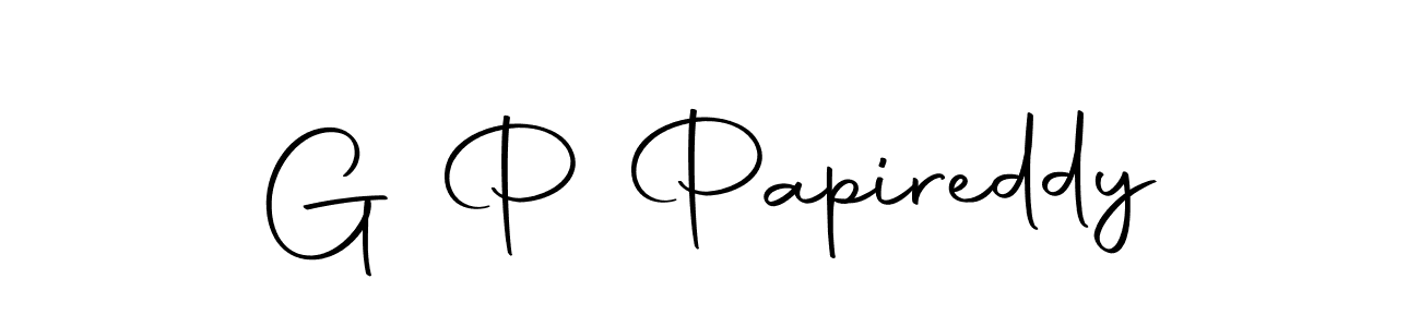 Make a beautiful signature design for name G P Papireddy. With this signature (Autography-DOLnW) style, you can create a handwritten signature for free. G P Papireddy signature style 10 images and pictures png