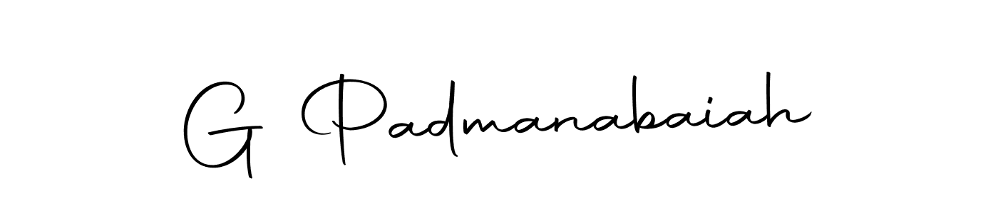 Make a beautiful signature design for name G Padmanabaiah. With this signature (Autography-DOLnW) style, you can create a handwritten signature for free. G Padmanabaiah signature style 10 images and pictures png