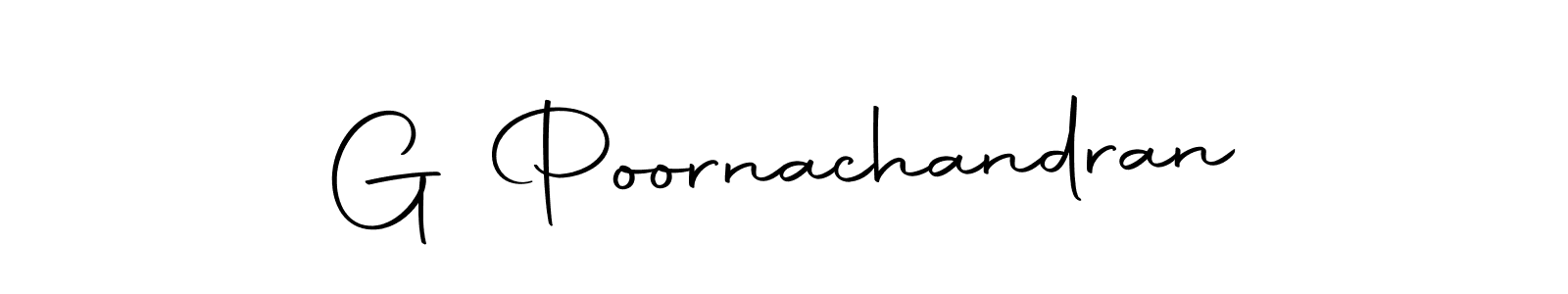 Autography-DOLnW is a professional signature style that is perfect for those who want to add a touch of class to their signature. It is also a great choice for those who want to make their signature more unique. Get G Poornachandran name to fancy signature for free. G Poornachandran signature style 10 images and pictures png