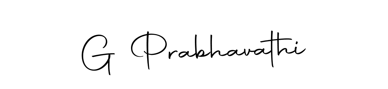 Use a signature maker to create a handwritten signature online. With this signature software, you can design (Autography-DOLnW) your own signature for name G Prabhavathi. G Prabhavathi signature style 10 images and pictures png