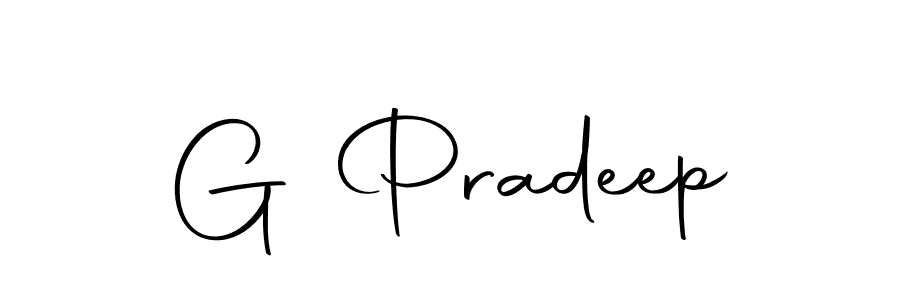 Also we have G Pradeep name is the best signature style. Create professional handwritten signature collection using Autography-DOLnW autograph style. G Pradeep signature style 10 images and pictures png