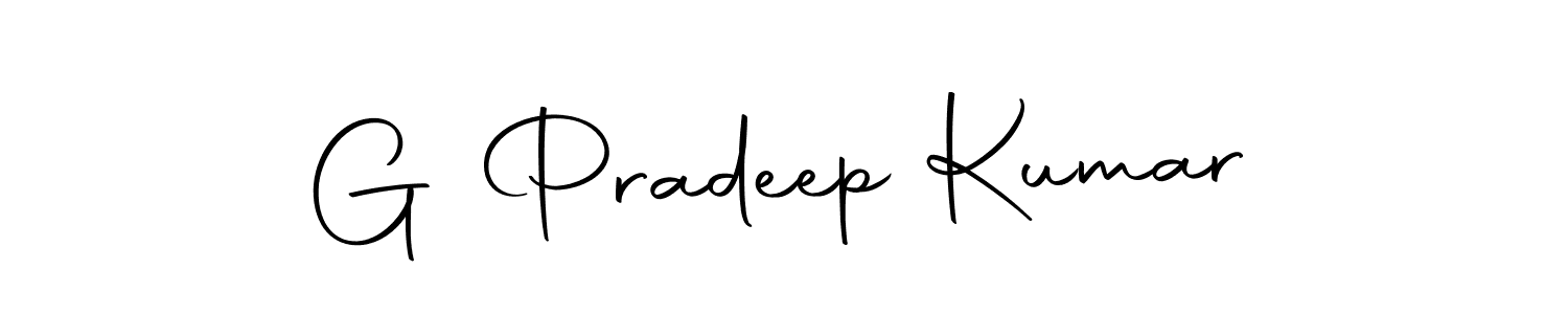 Design your own signature with our free online signature maker. With this signature software, you can create a handwritten (Autography-DOLnW) signature for name G Pradeep Kumar. G Pradeep Kumar signature style 10 images and pictures png