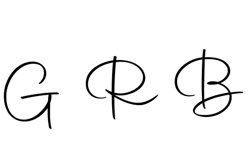 Design your own signature with our free online signature maker. With this signature software, you can create a handwritten (Autography-DOLnW) signature for name G R B. G R B signature style 10 images and pictures png