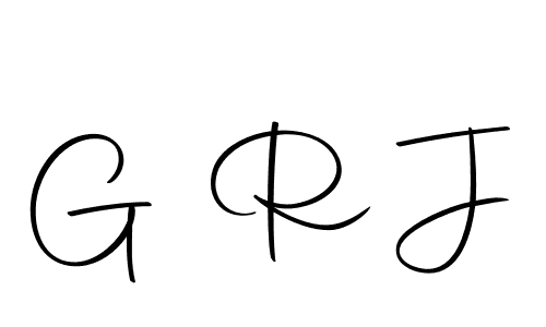 Create a beautiful signature design for name G R J. With this signature (Autography-DOLnW) fonts, you can make a handwritten signature for free. G R J signature style 10 images and pictures png