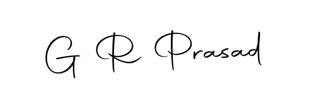 How to make G R Prasad name signature. Use Autography-DOLnW style for creating short signs online. This is the latest handwritten sign. G R Prasad signature style 10 images and pictures png