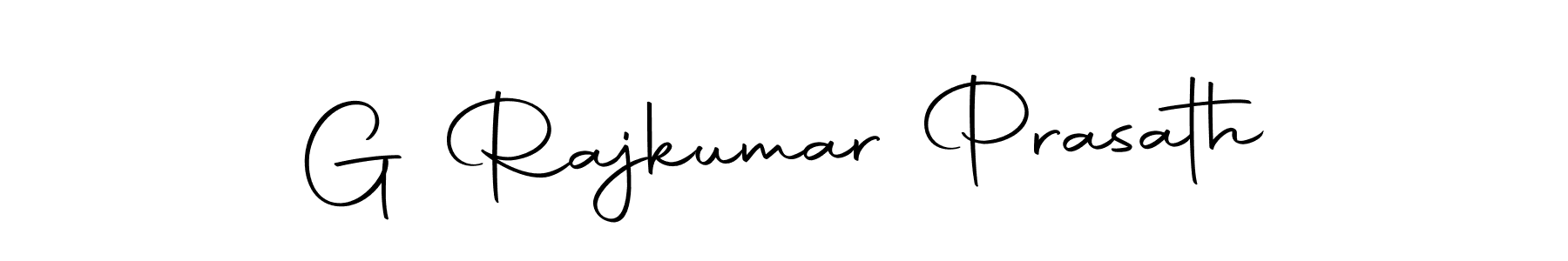 Use a signature maker to create a handwritten signature online. With this signature software, you can design (Autography-DOLnW) your own signature for name G Rajkumar Prasath. G Rajkumar Prasath signature style 10 images and pictures png