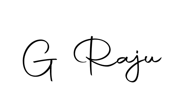 Design your own signature with our free online signature maker. With this signature software, you can create a handwritten (Autography-DOLnW) signature for name G Raju. G Raju signature style 10 images and pictures png