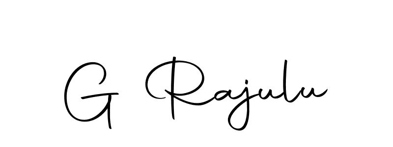 Create a beautiful signature design for name G Rajulu. With this signature (Autography-DOLnW) fonts, you can make a handwritten signature for free. G Rajulu signature style 10 images and pictures png