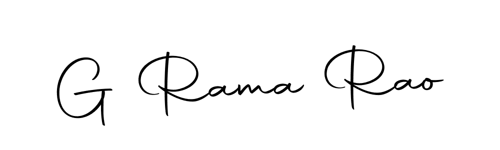 Design your own signature with our free online signature maker. With this signature software, you can create a handwritten (Autography-DOLnW) signature for name G Rama Rao. G Rama Rao signature style 10 images and pictures png
