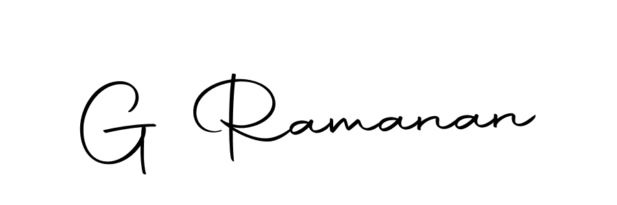 Make a beautiful signature design for name G Ramanan. Use this online signature maker to create a handwritten signature for free. G Ramanan signature style 10 images and pictures png