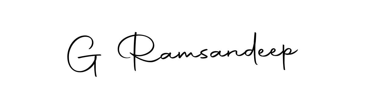 How to make G Ramsandeep signature? Autography-DOLnW is a professional autograph style. Create handwritten signature for G Ramsandeep name. G Ramsandeep signature style 10 images and pictures png