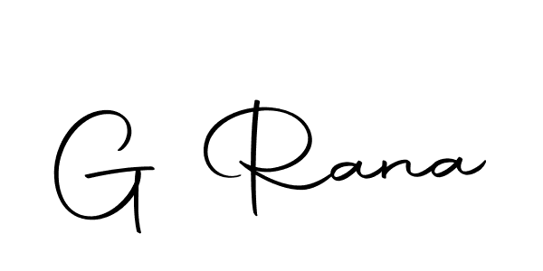 Create a beautiful signature design for name G Rana. With this signature (Autography-DOLnW) fonts, you can make a handwritten signature for free. G Rana signature style 10 images and pictures png