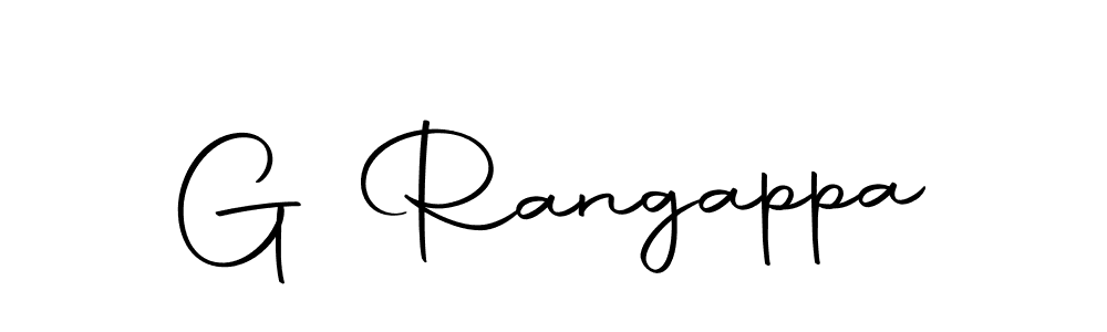 Design your own signature with our free online signature maker. With this signature software, you can create a handwritten (Autography-DOLnW) signature for name G Rangappa. G Rangappa signature style 10 images and pictures png