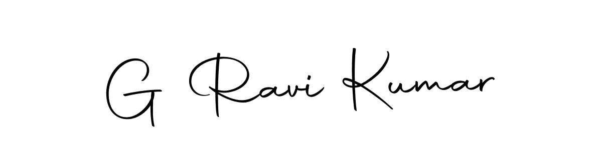 Create a beautiful signature design for name G Ravi Kumar. With this signature (Autography-DOLnW) fonts, you can make a handwritten signature for free. G Ravi Kumar signature style 10 images and pictures png