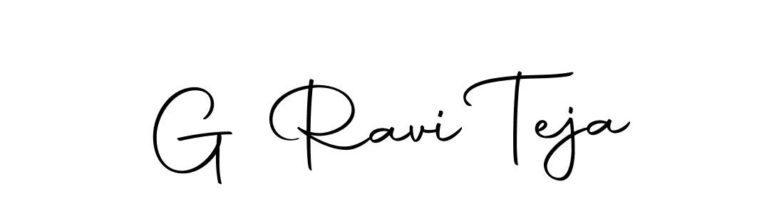 Create a beautiful signature design for name G Ravi Teja. With this signature (Autography-DOLnW) fonts, you can make a handwritten signature for free. G Ravi Teja signature style 10 images and pictures png