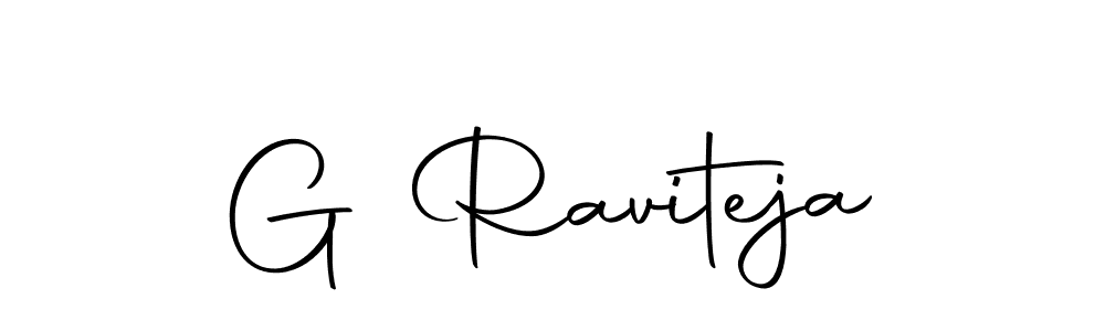 How to make G Raviteja name signature. Use Autography-DOLnW style for creating short signs online. This is the latest handwritten sign. G Raviteja signature style 10 images and pictures png