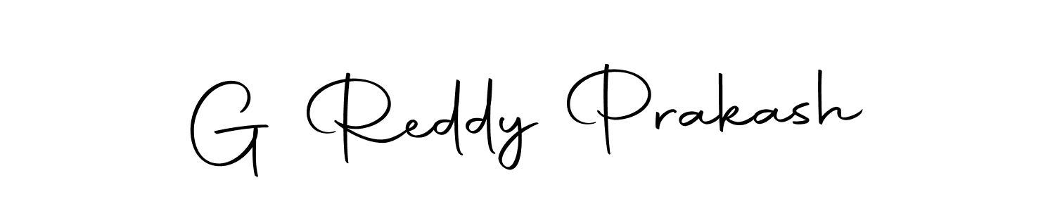 How to make G Reddy Prakash name signature. Use Autography-DOLnW style for creating short signs online. This is the latest handwritten sign. G Reddy Prakash signature style 10 images and pictures png