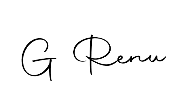 Create a beautiful signature design for name G Renu. With this signature (Autography-DOLnW) fonts, you can make a handwritten signature for free. G Renu signature style 10 images and pictures png