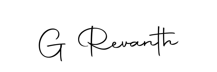 Use a signature maker to create a handwritten signature online. With this signature software, you can design (Autography-DOLnW) your own signature for name G Revanth. G Revanth signature style 10 images and pictures png