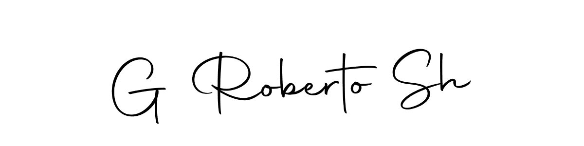 Make a beautiful signature design for name G Roberto Sh. Use this online signature maker to create a handwritten signature for free. G Roberto Sh signature style 10 images and pictures png