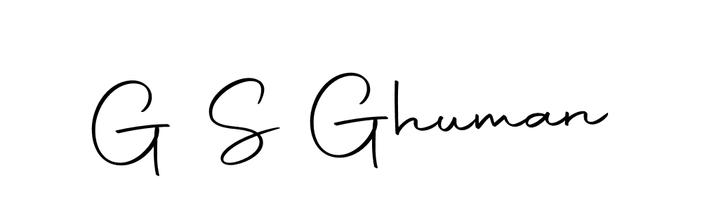 Make a beautiful signature design for name G S Ghuman. Use this online signature maker to create a handwritten signature for free. G S Ghuman signature style 10 images and pictures png