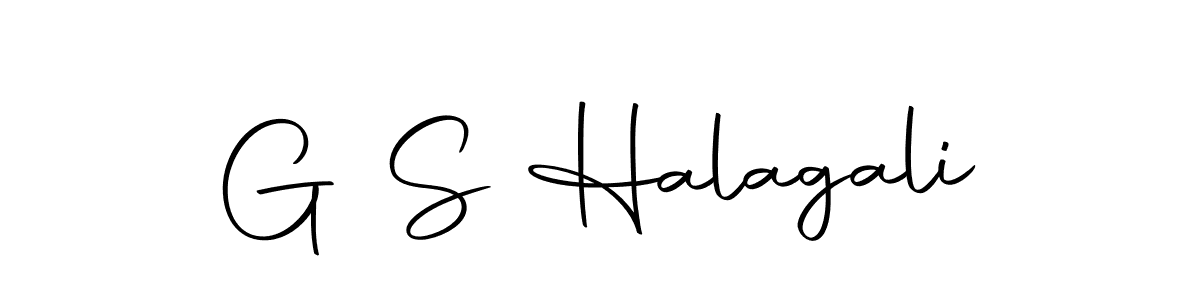 Create a beautiful signature design for name G S Halagali. With this signature (Autography-DOLnW) fonts, you can make a handwritten signature for free. G S Halagali signature style 10 images and pictures png