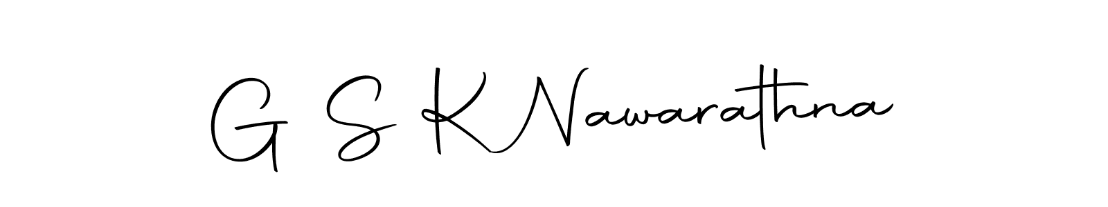 Make a beautiful signature design for name G S K Nawarathna. With this signature (Autography-DOLnW) style, you can create a handwritten signature for free. G S K Nawarathna signature style 10 images and pictures png
