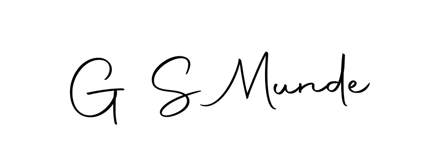 You should practise on your own different ways (Autography-DOLnW) to write your name (G S Munde) in signature. don't let someone else do it for you. G S Munde signature style 10 images and pictures png