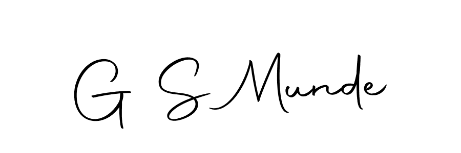 You should practise on your own different ways (Autography-DOLnW) to write your name (G S Munde) in signature. don't let someone else do it for you. G S Munde signature style 10 images and pictures png