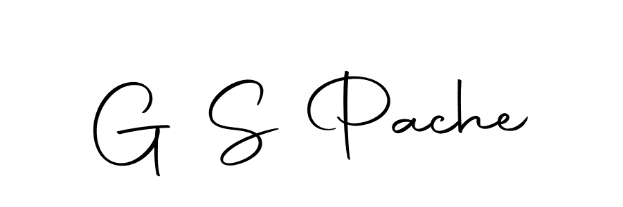 Also we have G S Pache name is the best signature style. Create professional handwritten signature collection using Autography-DOLnW autograph style. G S Pache signature style 10 images and pictures png