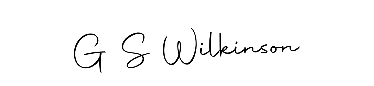 You should practise on your own different ways (Autography-DOLnW) to write your name (G S Wilkinson) in signature. don't let someone else do it for you. G S Wilkinson signature style 10 images and pictures png