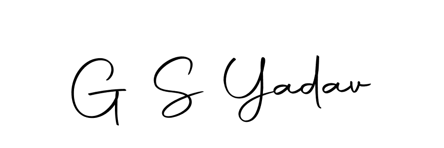 Design your own signature with our free online signature maker. With this signature software, you can create a handwritten (Autography-DOLnW) signature for name G S Yadav. G S Yadav signature style 10 images and pictures png