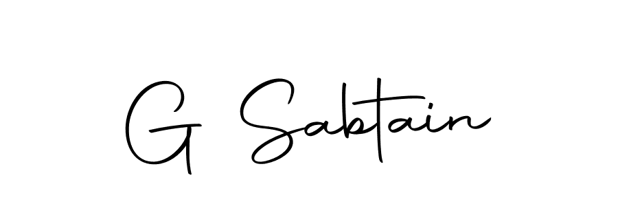 G Sabtain stylish signature style. Best Handwritten Sign (Autography-DOLnW) for my name. Handwritten Signature Collection Ideas for my name G Sabtain. G Sabtain signature style 10 images and pictures png