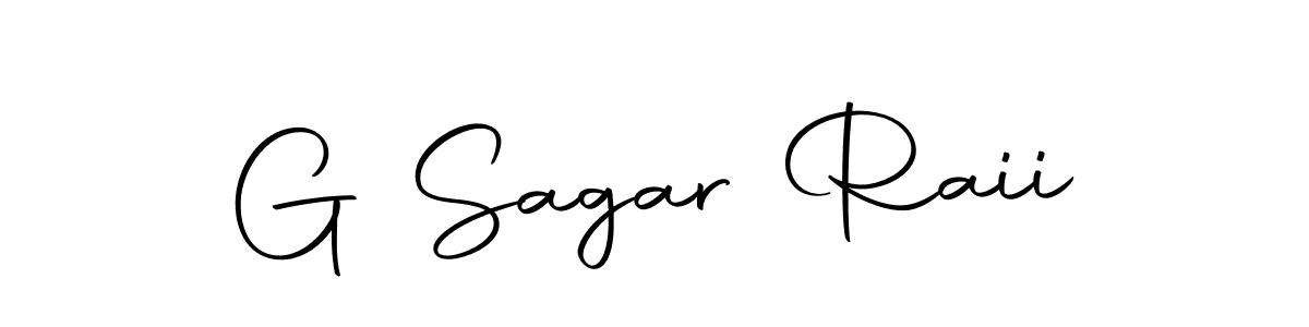 Use a signature maker to create a handwritten signature online. With this signature software, you can design (Autography-DOLnW) your own signature for name G Sagar Raii. G Sagar Raii signature style 10 images and pictures png