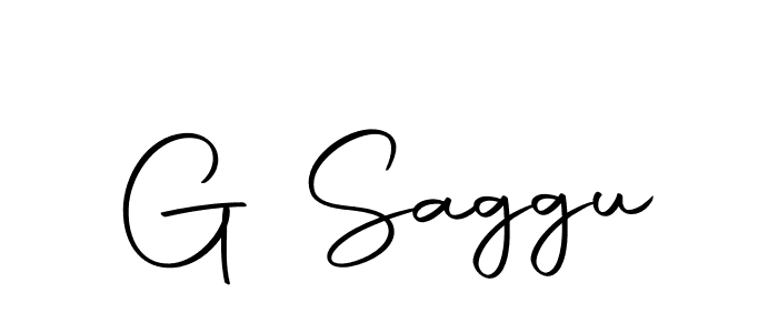 Also we have G Saggu name is the best signature style. Create professional handwritten signature collection using Autography-DOLnW autograph style. G Saggu signature style 10 images and pictures png