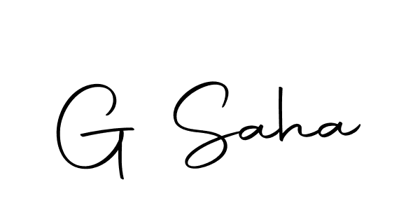 G Saha stylish signature style. Best Handwritten Sign (Autography-DOLnW) for my name. Handwritten Signature Collection Ideas for my name G Saha. G Saha signature style 10 images and pictures png