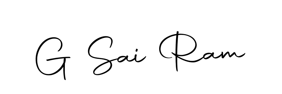 You should practise on your own different ways (Autography-DOLnW) to write your name (G Sai Ram) in signature. don't let someone else do it for you. G Sai Ram signature style 10 images and pictures png