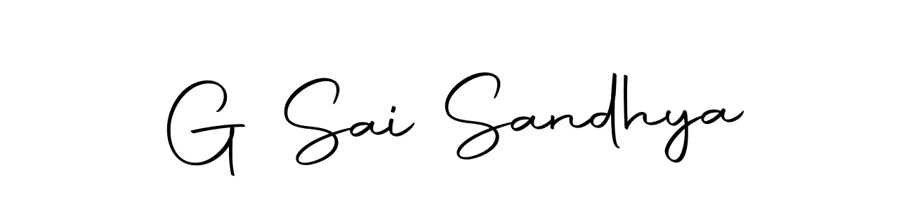 G Sai Sandhya stylish signature style. Best Handwritten Sign (Autography-DOLnW) for my name. Handwritten Signature Collection Ideas for my name G Sai Sandhya. G Sai Sandhya signature style 10 images and pictures png