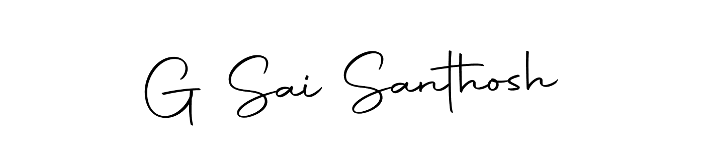 You can use this online signature creator to create a handwritten signature for the name G Sai Santhosh. This is the best online autograph maker. G Sai Santhosh signature style 10 images and pictures png