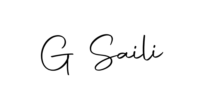 You should practise on your own different ways (Autography-DOLnW) to write your name (G Saili) in signature. don't let someone else do it for you. G Saili signature style 10 images and pictures png