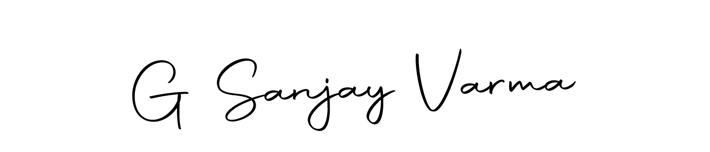 Create a beautiful signature design for name G Sanjay Varma. With this signature (Autography-DOLnW) fonts, you can make a handwritten signature for free. G Sanjay Varma signature style 10 images and pictures png