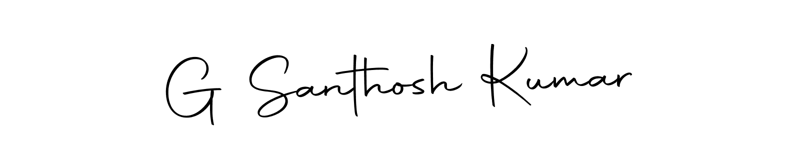 Also we have G Santhosh Kumar name is the best signature style. Create professional handwritten signature collection using Autography-DOLnW autograph style. G Santhosh Kumar signature style 10 images and pictures png